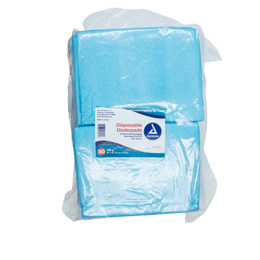 Disposable Underpads w/ Polymer, 30" x 36" (90g), 10/10/cs | Quantity - 1x CS