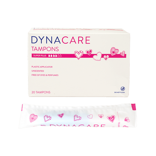 Super Plus Tampons Plastic Applicator, 12-15gr absorbency, 10/20/cs | Quantity - 1x CS