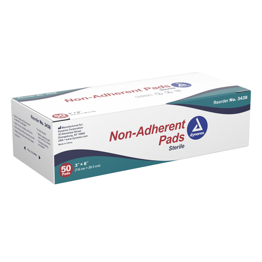 Non-Adherent Pads - Sterile, 3" x 8", 12/50/cs | Quantity - 1x CS