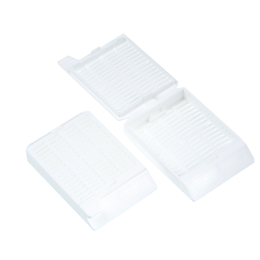 Embedding Cassette - Biopsy, Hinged Lid, 4/500/cs | Quantity - 1x CS