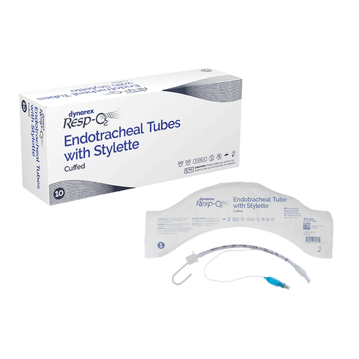 Endotracheal Tubes w/ Stylette - Cuffed, 9.0 mm, 10/bx | Quantity - 1x BOX