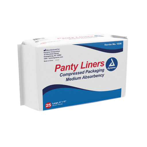 Panty Liners w/ Adhesive Tab, 6" x 17", 10/25/cs | Quantity - 1x CS
