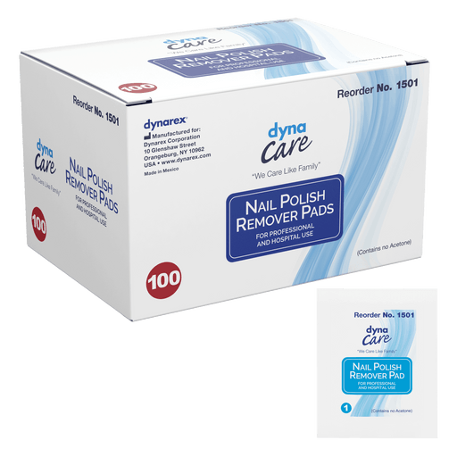 Nail Polish Remover Pads, No Acetone, 10/100/cs | Quantity - 1x CS