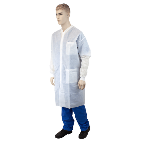 Lab Coat w/ Pockets, Large, White, 3/10/cs | Quantity - 1x CS