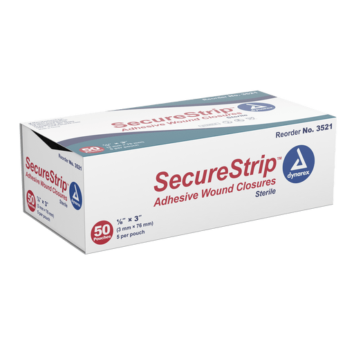 SecureStrip Adhesive Wound Closures - Sterile, 1" x 4", 4/50/cs | Quantity - 1x CS