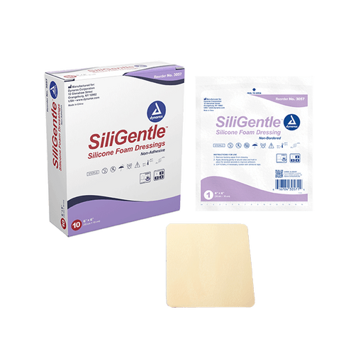 SiliGentle - Silicone Bordered Foam Dressing, Heel, 10" x 9", 12/5/cs | Quantity - 1x CS