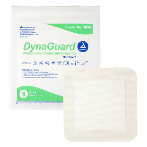 DynaGuard - Waterproof Composite Dressing, 6" x 6", 12/10/cs | Quantity - 1x CS