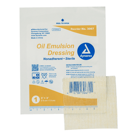 Oil Emulsion Dressing, 3" x 8", 6/24/cs | Quantity - 1x CS