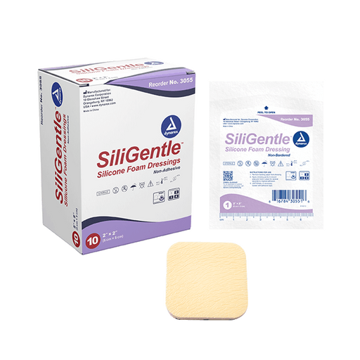 SiliGentle - Silicone Bordered Foam Dressing, Heel, 10" x 9", 12/5/cs | Quantity - 1x CS