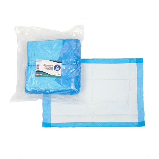 Disposable Underpads w/ Polymer, 30" x 36" (90g), 10/10/cs | Quantity - 1x CS