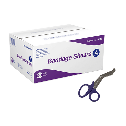 Bandage Shears, 5.5", Yellow, 50/bx | Quantity - 1x BOX