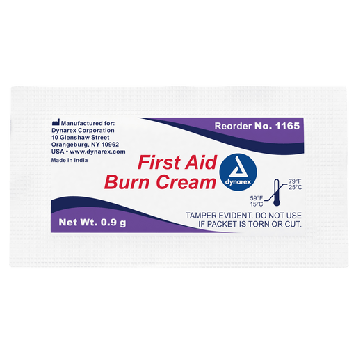 First Aid Burn Cream, 0.9 g Foil Packet, 12/144/cs | Quantity - 1x CS