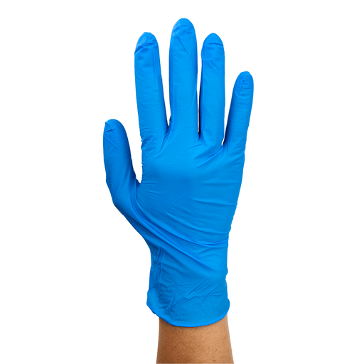 Safe-Touch Blue Nitrile Exam Gloves - Non-Latex, X-Large, Powder-Free, Blue, 10/100/cs | Quantity - 1x CS