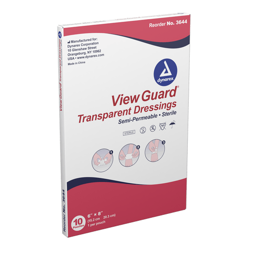 View Guard Transparent Dressings - Sterile, 6" x 8", 8/10/cs | Quantity - 1x CS