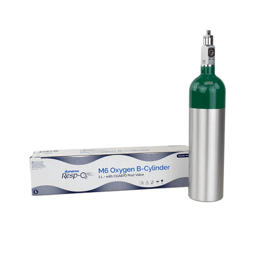 M6 - Oxygen B-Cylinder w/ CGA870 Post Valve, 1 L, 1pc/cs | Quantity - 1x CS
