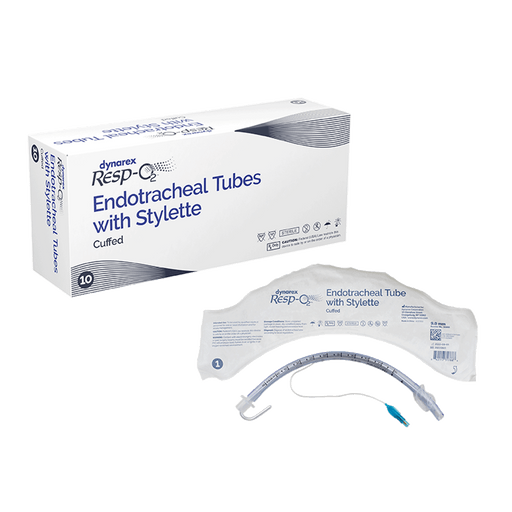 Endotracheal Tubes w/ Stylette - Cuffed, 9.0 mm, 10/bx | Quantity - 1x BOX
