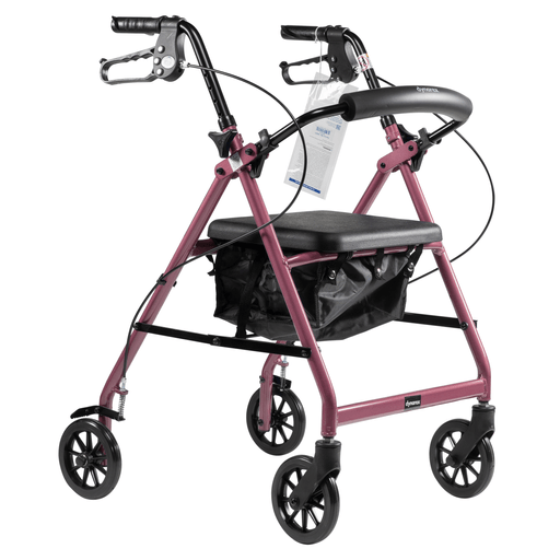 DynaGo Quad 6 - Aluminum Rollator, Red, 1pc/cs | Quantity - 1x CS