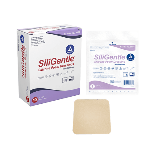 SiliGentle - Silicone Bordered Foam Dressing, Heel, 10" x 9", 12/5/cs | Quantity - 1x CS