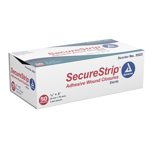 SecureStrip Adhesive Wound Closures - Sterile, 1" x 4", 4/50/cs | Quantity - 1x CS