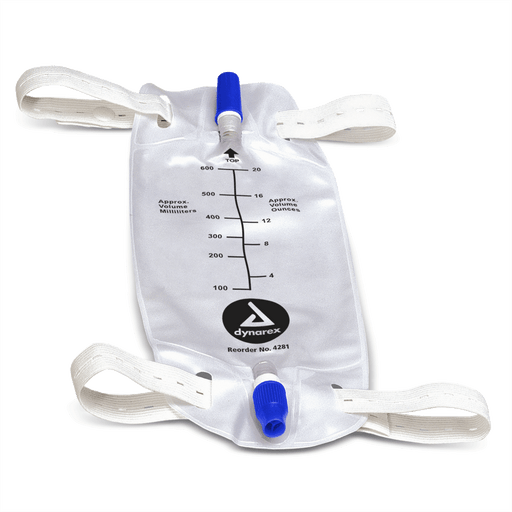 Urinary Leg Bag, Large, 1000 mL w/ Valve, 4/12/cs | Quantity - 1x CS