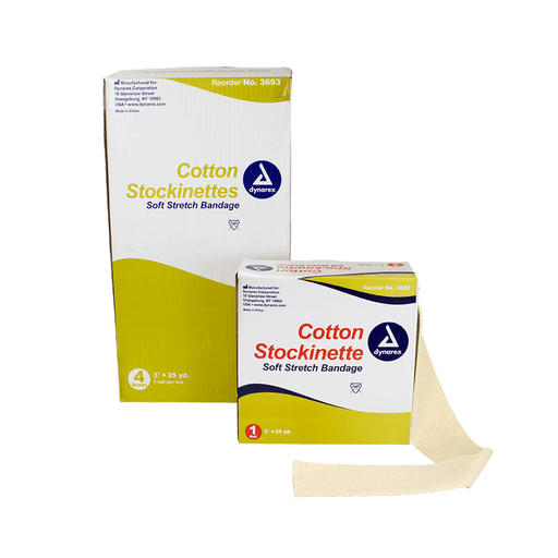 Cotton Stockinette, 6" x 25 yd, 4 Rolls/cs | Quantity - 1x CS