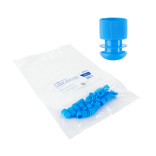Flange Plug Cap, for 16mm Test Tube, Blue, 10/1000/cs | Quantity - 1x CS