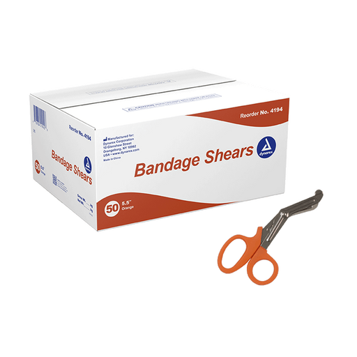 Bandage Shears, 5.5", Yellow, 50/bx | Quantity - 1x BOX