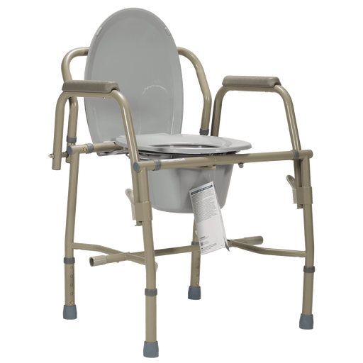 Drop-Arm Commode, Steel, 1/cs | Quantity - 1x CS