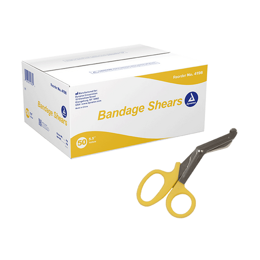 Bandage Shears, 5.5", Yellow, 50/bx | Quantity - 1x BOX