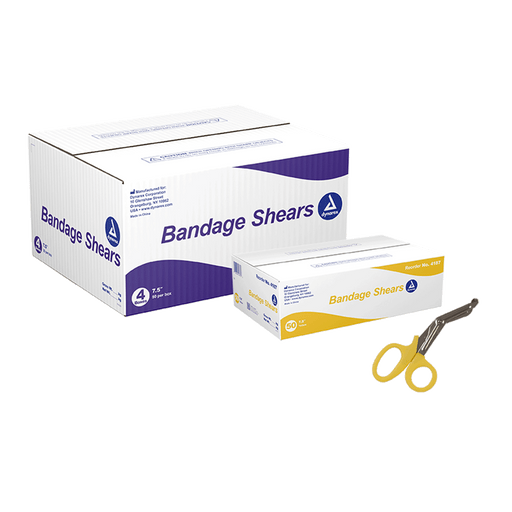 Bandage Shears, 5.5", Yellow, 50/bx | Quantity - 1x BOX