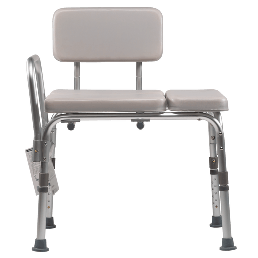 Padded Tub Transfer Bench, Gray, 1pc/bx,4bx/cs | Quantity - 1x CS
