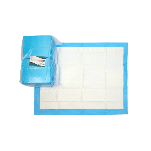 Disposable Underpads w/ Polymer, 30" x 36" (90g), 10/10/cs | Quantity - 1x CS