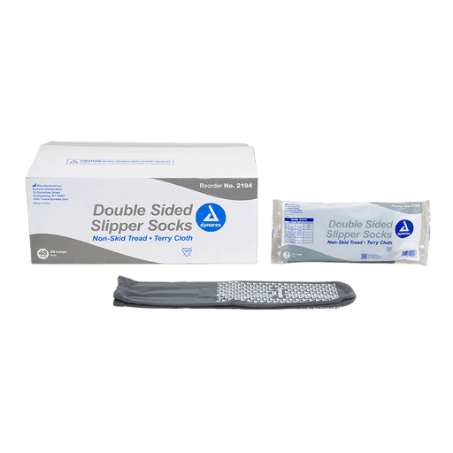 Double Sided Slipper Socks, 4XL, Yellow, 48/cs | Quantity - 1x CS