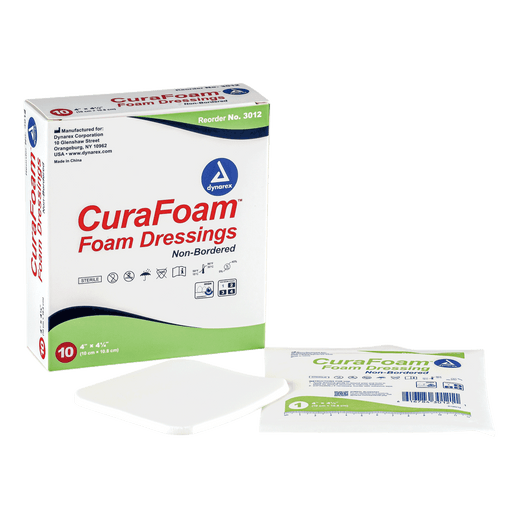 CuraFoam - Foam Dressing, 6" x 6", 12/10/cs | Quantity - 1x CS
