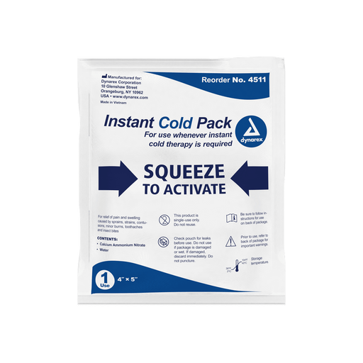 Perineal Instant Cold Pack w/ Self Adhesive Strip, 4 1/2" x 12", 24/cs | Quantity - 1x CS