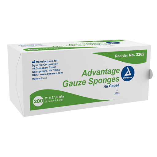 Advantage Surgical Sponges, 4" x 4" 8 Ply, 20/200/cs | Quantity - 1x CS