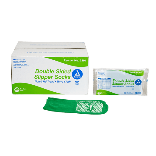 Double Sided Slipper Socks, 4XL, Yellow, 48/cs | Quantity - 1x CS