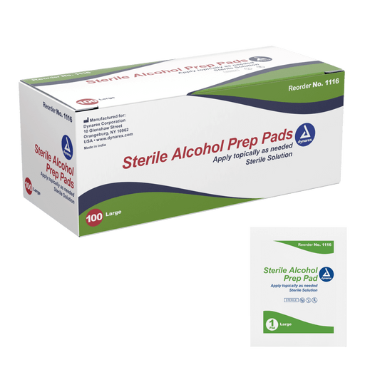 Alcohol Prep Pad - Sterile, Medium, 20/100/cs | Quantity - 1x CS
