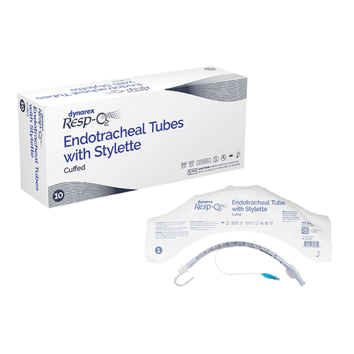 Endotracheal Tubes w/ Stylette - Cuffed, 9.0 mm, 10/bx | Quantity - 1x BOX