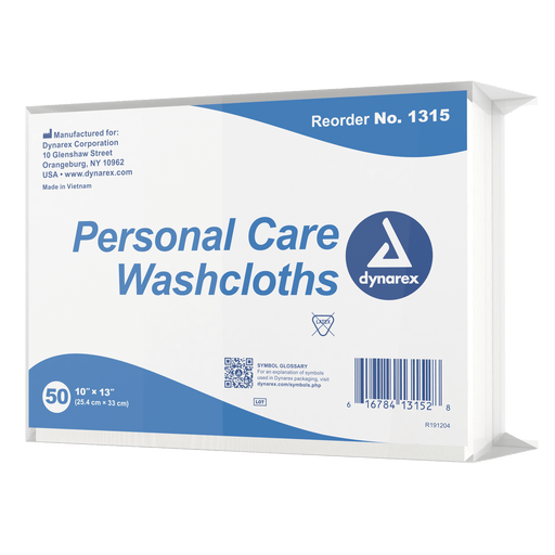 Personal Care Washcloth, 12" x 13", 16/50/cs | Quantity - 1x CS