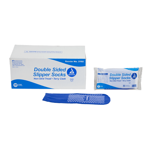 Double Sided Slipper Socks, 4XL, Yellow, 48/cs | Quantity - 1x CS