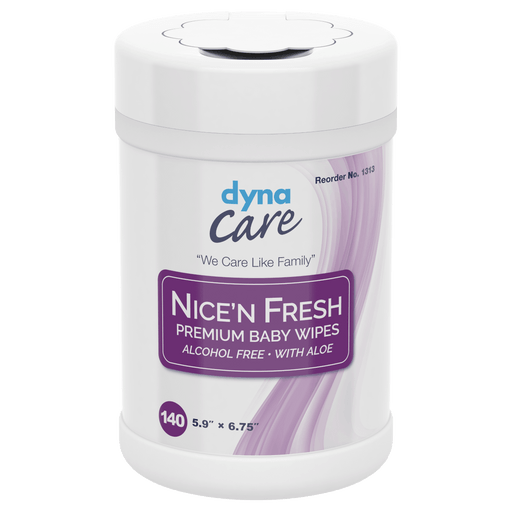 Nice'n Fresh Premium Baby Wipes Scented, 6" x 6.75", 12/140/cs | Quantity - 1x CS