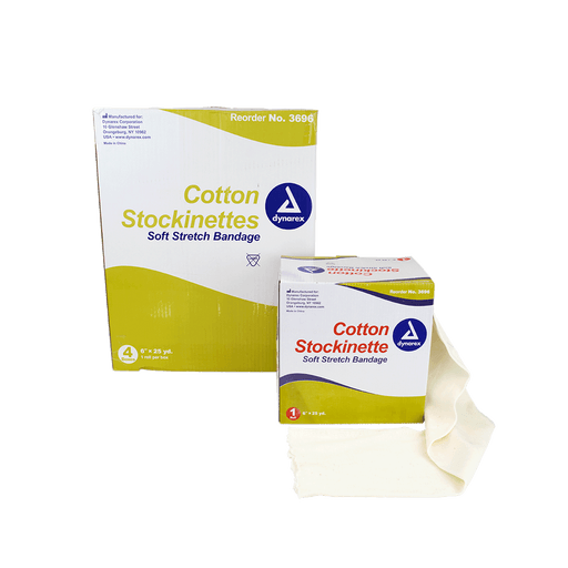 Cotton Stockinette, 6" x 25 yd, 4 Rolls/cs | Quantity - 1x CS