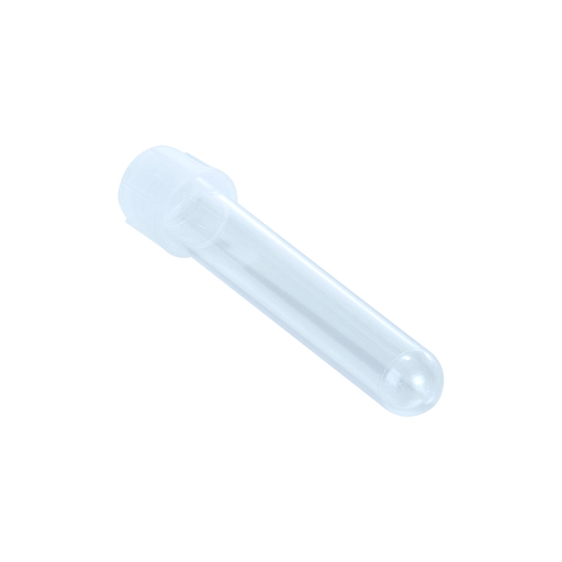Culture Tube w/Dual Position Cap w/Graduated, PS, Peel Pack, 12x75mm, 500/cs | Quantity - 1x CS