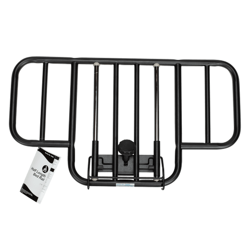 Homecare Half-Length Bed Rail - Edge Clamp Mount, Black, 1pr/cs | Quantity - 1x CS