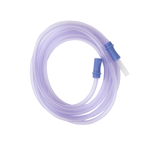 Suction Connecting Tubing w/ Male Connector, Non-Conductive,, 1/4" x 10' Tube, 50/cs | Quantity - 1x CS