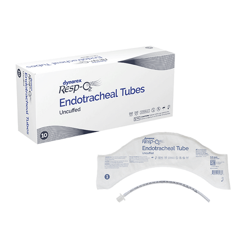 Endotracheal Tubes w/ Stylette - Uncuffed, 5.0 mm, 10/bx | Quantity - 1x BOX