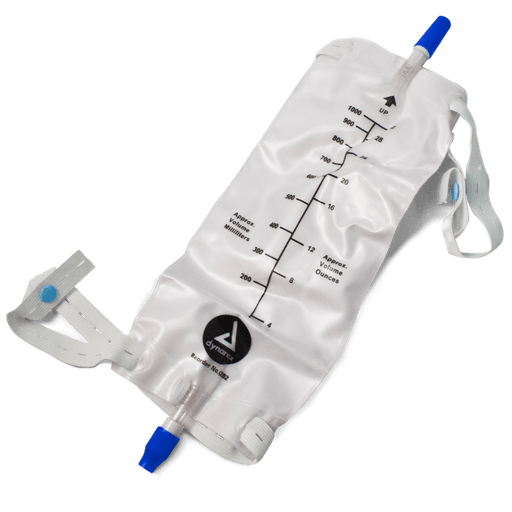 Urinary Leg Bag, Large, 1000 mL w/ Valve, 4/12/cs | Quantity - 1x CS