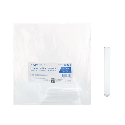 Glass Test Tubes, 10x75mm, 8/250/cs | Quantity - 1x CS