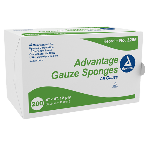Advantage Surgical Sponges, 4" x 4" 8 Ply, 20/200/cs | Quantity - 1x CS